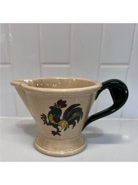 Vintage Poppytrail Rooster Creamer Pitcher by Metlox Provincial